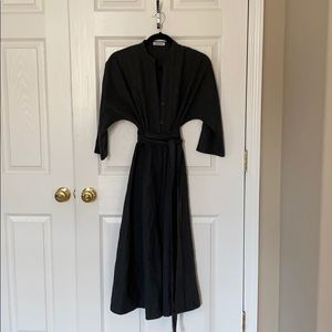 Wool button down dress